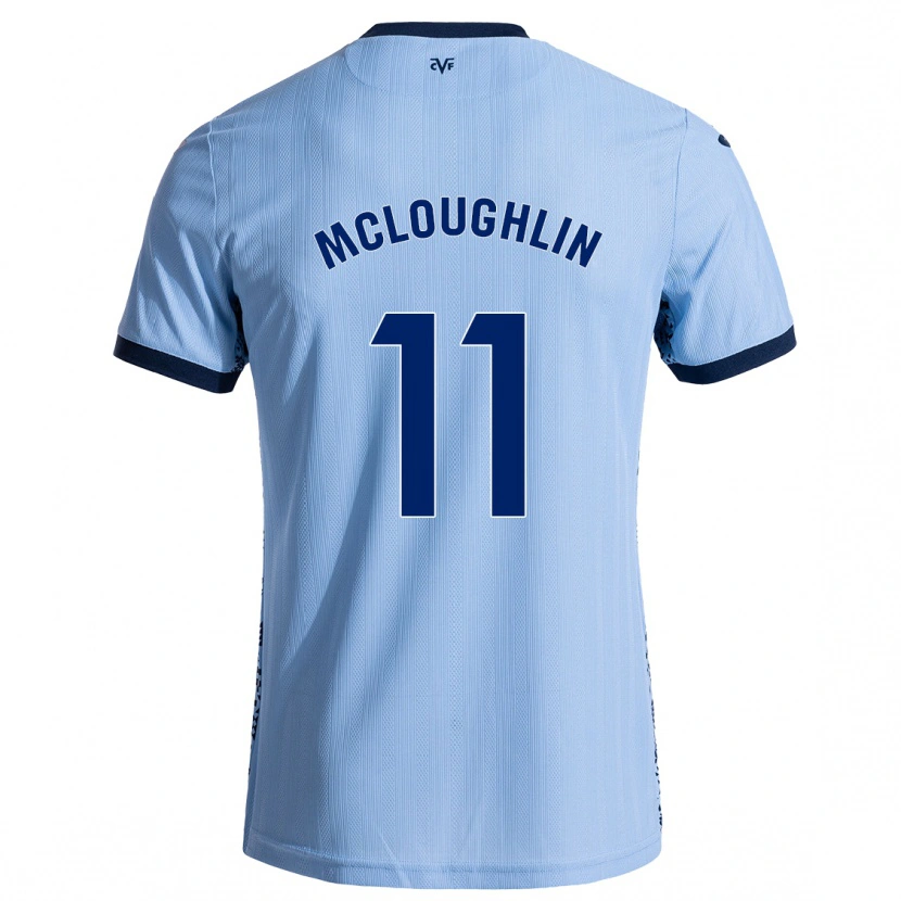 Danxen Dame Caden Mcloughlin #11 Himmelblå Bortetrøye Drakt Trøye 2024/25 Skjorter T-Skjorte