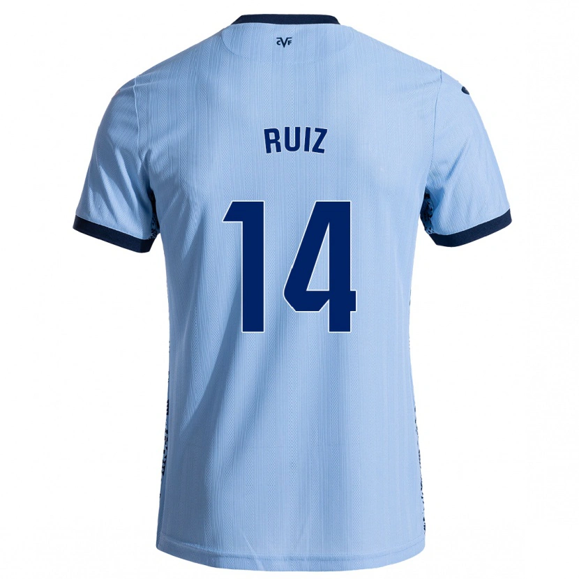 Danxen Dame Adri Ruiz #14 Himmelblå Bortetrøye Drakt Trøye 2024/25 Skjorter T-Skjorte
