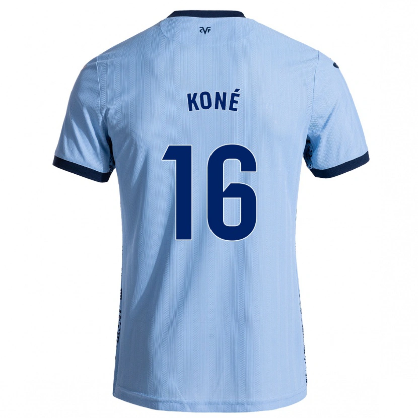 Danxen Dame Ayouba Koné #16 Himmelblå Bortetrøye Drakt Trøye 2024/25 Skjorter T-Skjorte