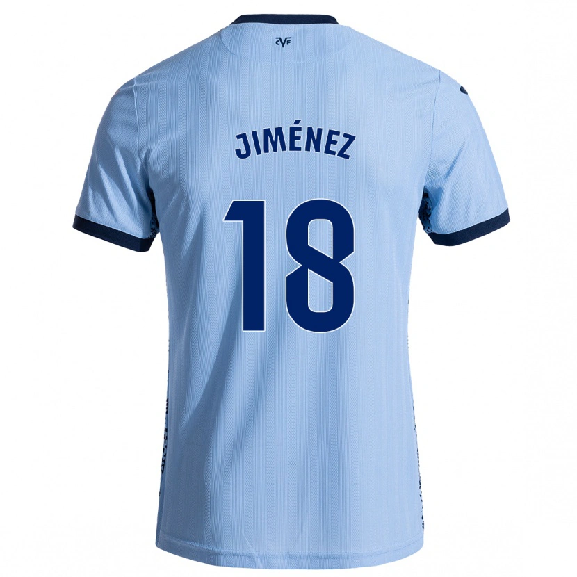 Danxen Dame Alex Jiménez #18 Himmelblå Bortetrøye Drakt Trøye 2024/25 Skjorter T-Skjorte