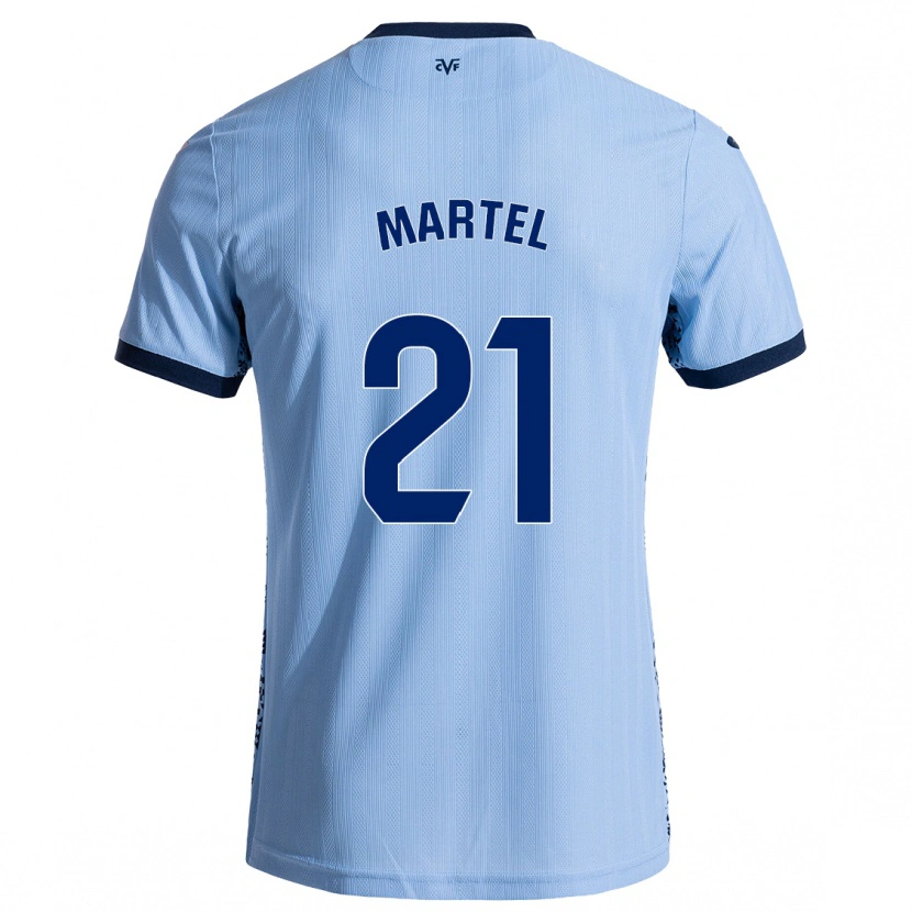 Danxen Dame Kevin Martel #21 Himmelblå Bortetrøye Drakt Trøye 2024/25 Skjorter T-Skjorte
