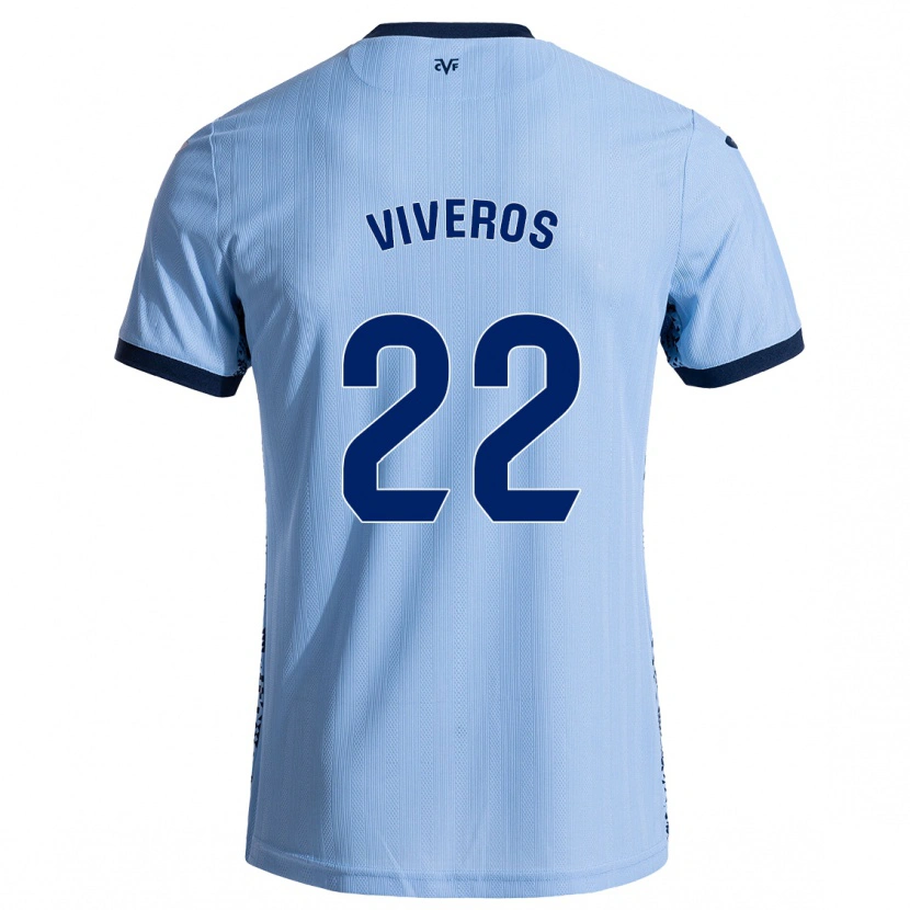 Danxen Dame Facundo Viveros #22 Himmelblå Bortetrøye Drakt Trøye 2024/25 Skjorter T-Skjorte