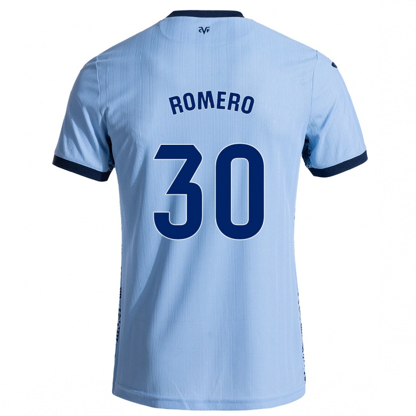 Danxen Dame Lucía Romero #30 Himmelblå Bortetrøye Drakt Trøye 2024/25 Skjorter T-Skjorte