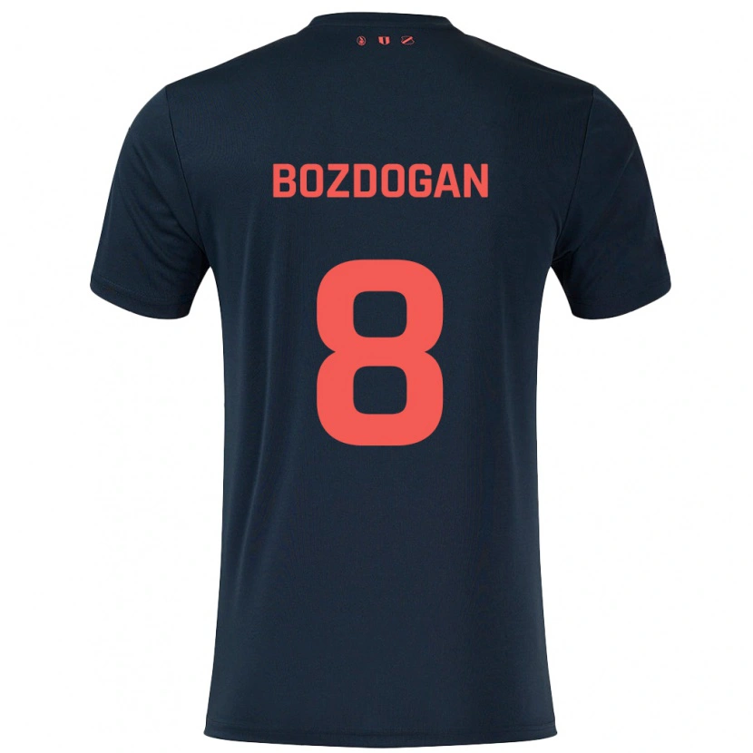 Danxen Dame Can Bozdogan #8 Svart Rød Bortetrøye Drakt Trøye 2024/25 Skjorter T-Skjorte