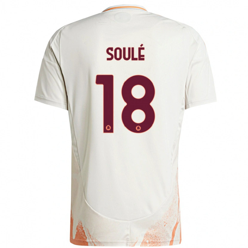 Danxen Dame Matías Soulé #18 Kremhvit Oransje Bortetrøye Drakt Trøye 2024/25 Skjorter T-Skjorte