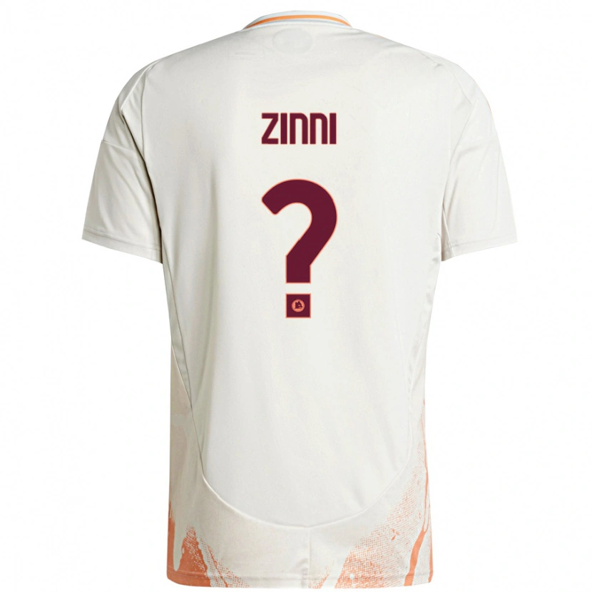 Danxen Dame Raul Zinni #0 Kremhvit Oransje Bortetrøye Drakt Trøye 2024/25 Skjorter T-Skjorte