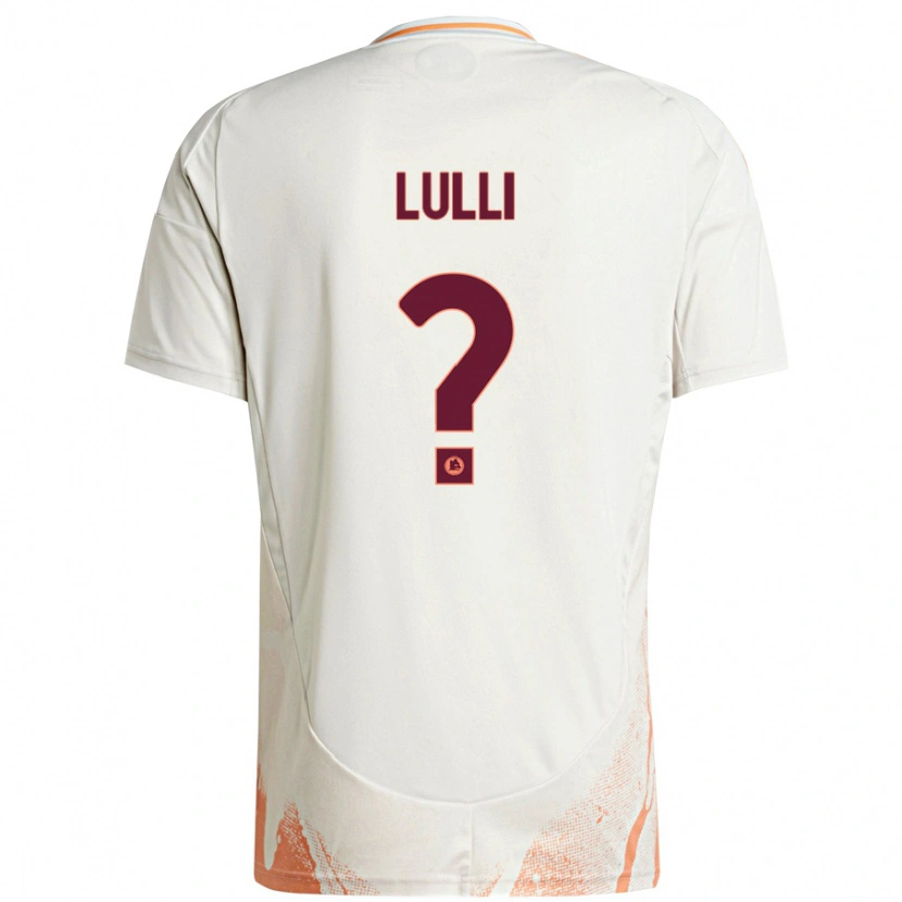 Danxen Dame Emanuele Lulli #0 Kremhvit Oransje Bortetrøye Drakt Trøye 2024/25 Skjorter T-Skjorte
