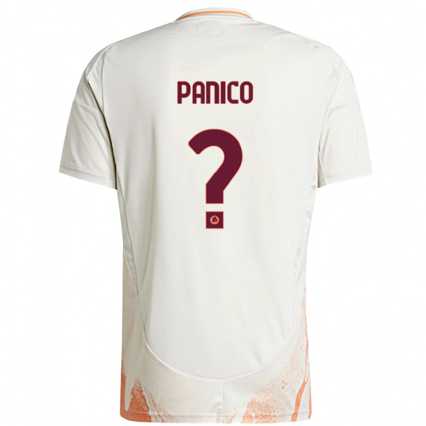 Danxen Dame Francesco Panico #0 Kremhvit Oransje Bortetrøye Drakt Trøye 2024/25 Skjorter T-Skjorte