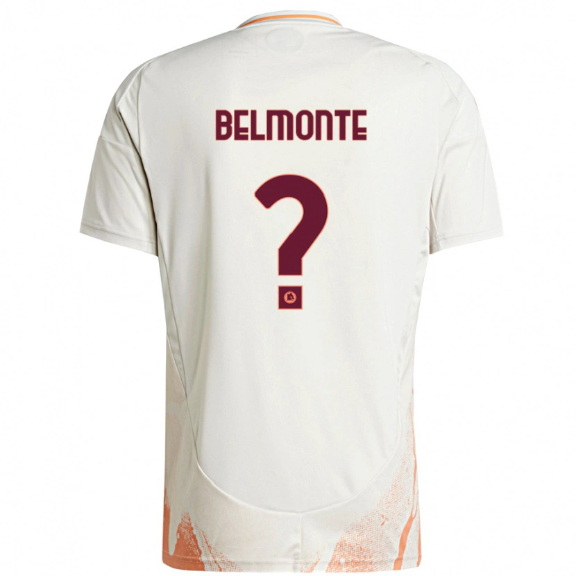 Danxen Dame Samuele Belmonte #0 Kremhvit Oransje Bortetrøye Drakt Trøye 2024/25 Skjorter T-Skjorte