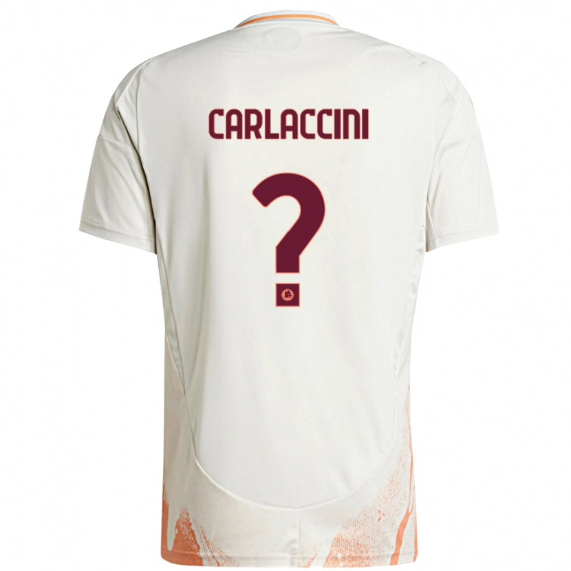 Danxen Dame Samuele Carlaccini #0 Kremhvit Oransje Bortetrøye Drakt Trøye 2024/25 Skjorter T-Skjorte