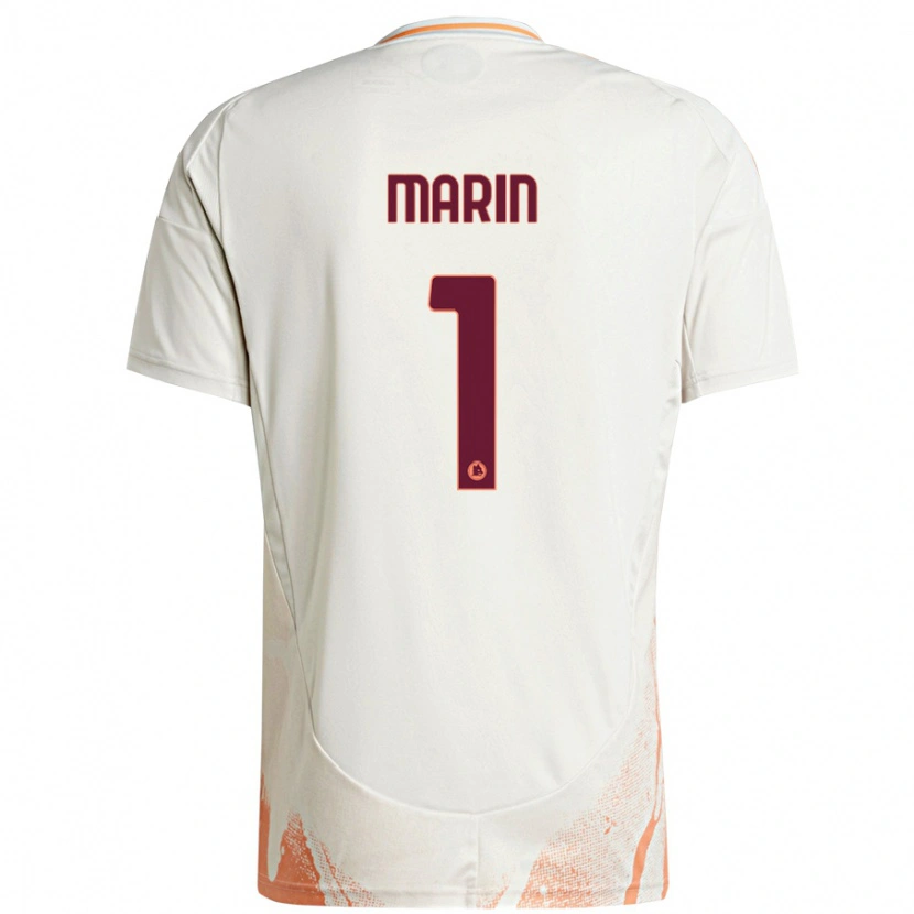 Danxen Dame Renato Marin #1 Kremhvit Oransje Bortetrøye Drakt Trøye 2024/25 Skjorter T-Skjorte