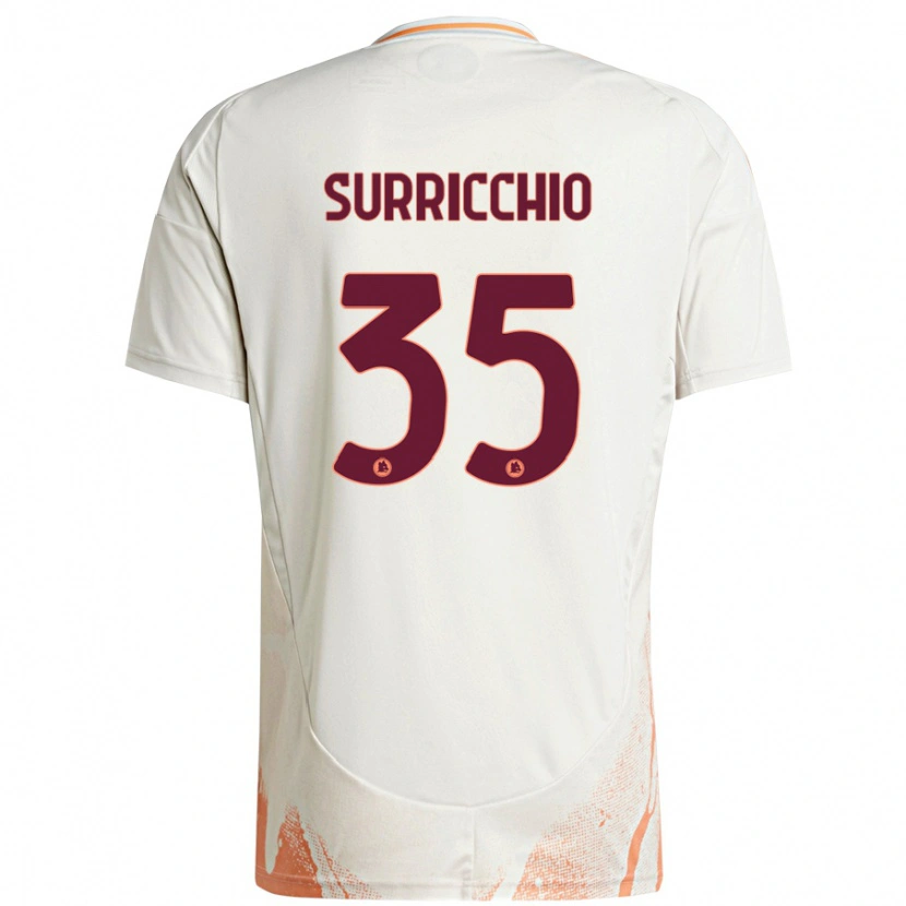 Danxen Dame Jacopo Surricchio #35 Kremhvit Oransje Bortetrøye Drakt Trøye 2024/25 Skjorter T-Skjorte