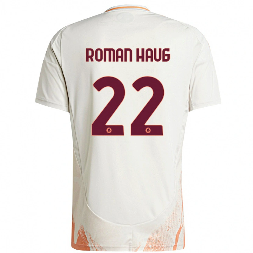 Danxen Dame Sophie Roman Haug #22 Kremhvit Oransje Bortetrøye Drakt Trøye 2024/25 Skjorter T-Skjorte