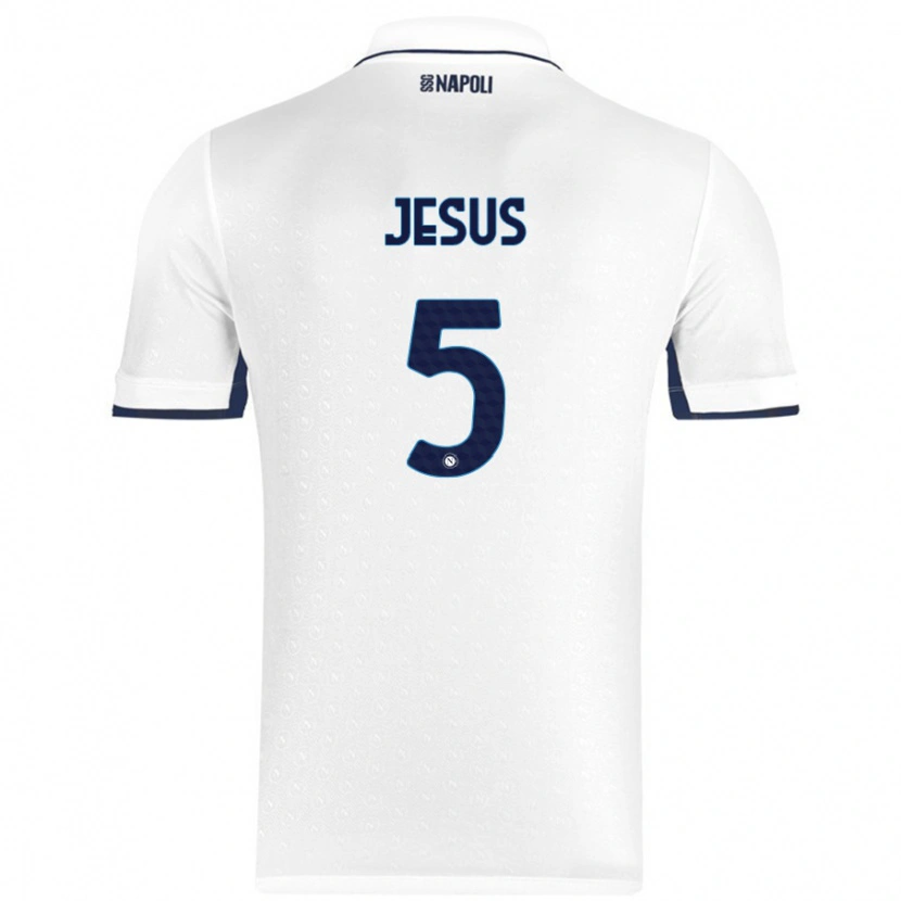 Danxen Dame Juan Jesus #5 Hvit Kongeblå Bortetrøye Drakt Trøye 2024/25 Skjorter T-Skjorte