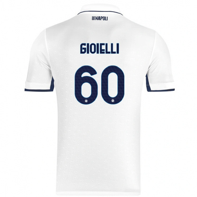 Danxen Dame Francesco Gioielli #60 Hvit Kongeblå Bortetrøye Drakt Trøye 2024/25 Skjorter T-Skjorte
