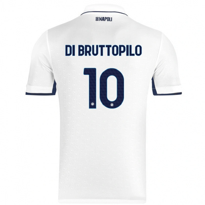 Danxen Dame Giuseppe Ambrosino Di Bruttopilo #10 Hvit Kongeblå Bortetrøye Drakt Trøye 2024/25 Skjorter T-Skjorte