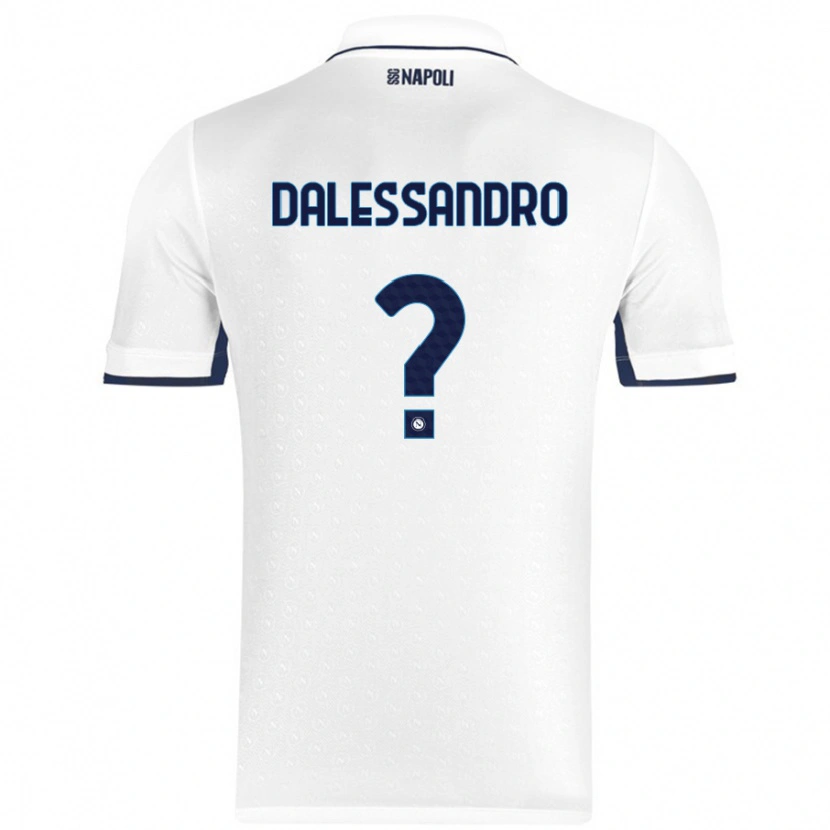 Danxen Dame Nicola Dalessandro #0 Hvit Kongeblå Bortetrøye Drakt Trøye 2024/25 Skjorter T-Skjorte
