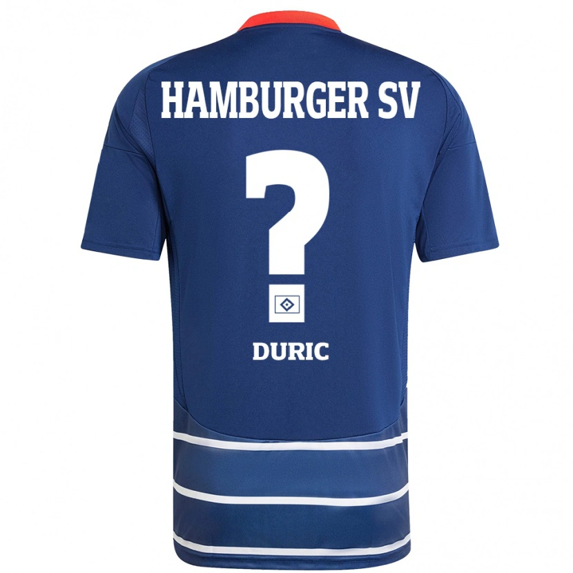 Danxen Dame Goran Duric #0 Mørkeblått Bortetrøye Drakt Trøye 2024/25 Skjorter T-Skjorte