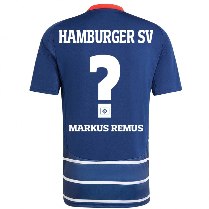 Danxen Dame Markus Remus #0 Mørkeblått Bortetrøye Drakt Trøye 2024/25 Skjorter T-Skjorte