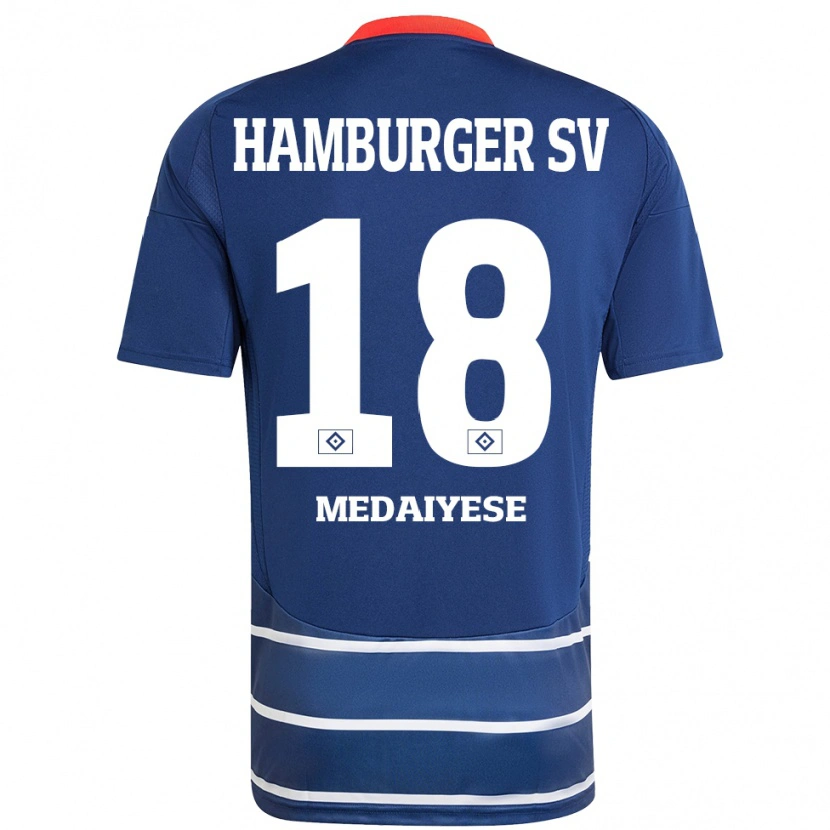 Danxen Dame Olamide Medaiyese #18 Mørkeblått Bortetrøye Drakt Trøye 2024/25 Skjorter T-Skjorte