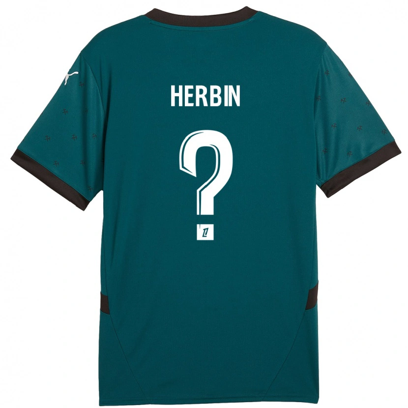 Danxen Dame Grégoire Herbin #0 Mørkegrønn Bortetrøye Drakt Trøye 2024/25 Skjorter T-Skjorte