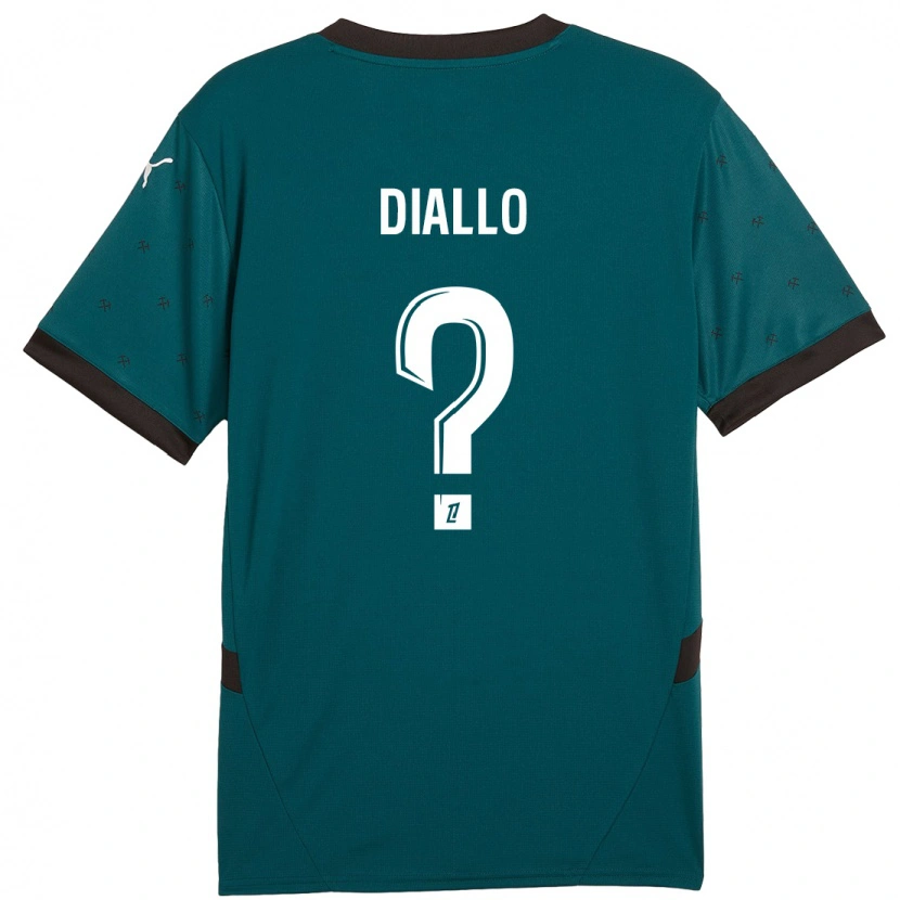 Danxen Dame Alpha Diallo #0 Mørkegrønn Bortetrøye Drakt Trøye 2024/25 Skjorter T-Skjorte