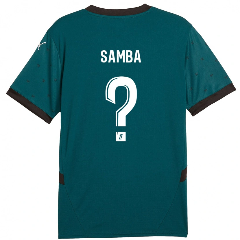 Danxen Dame Emmanuel Samba #0 Mørkegrønn Bortetrøye Drakt Trøye 2024/25 Skjorter T-Skjorte