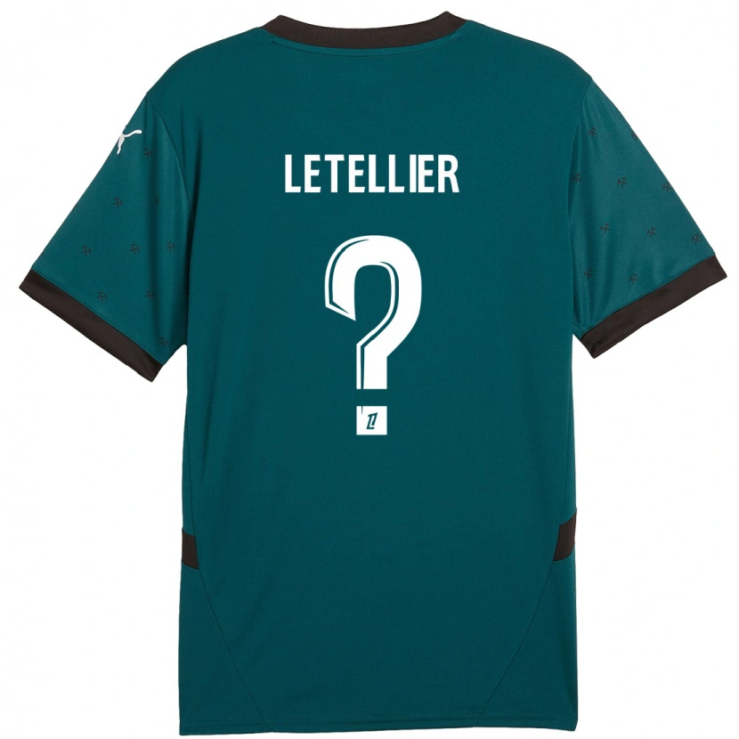 Danxen Dame Trévor Letellier #0 Mørkegrønn Bortetrøye Drakt Trøye 2024/25 Skjorter T-Skjorte