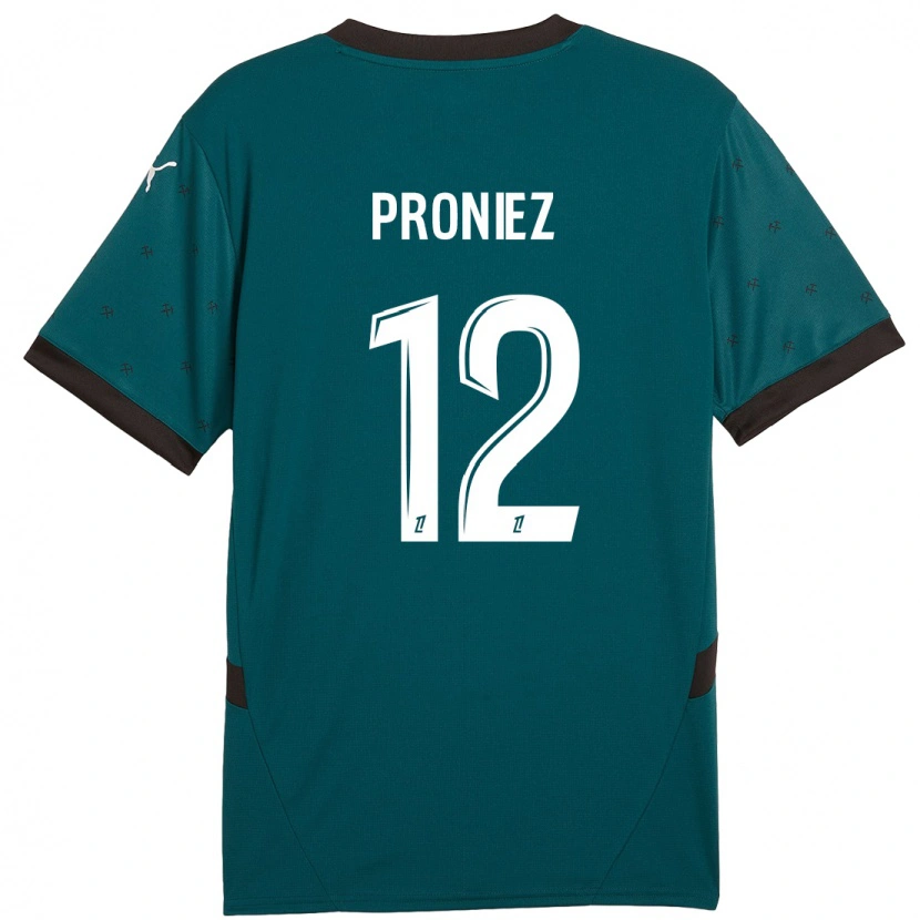 Danxen Dame Fany Proniez #12 Mørkegrønn Bortetrøye Drakt Trøye 2024/25 Skjorter T-Skjorte