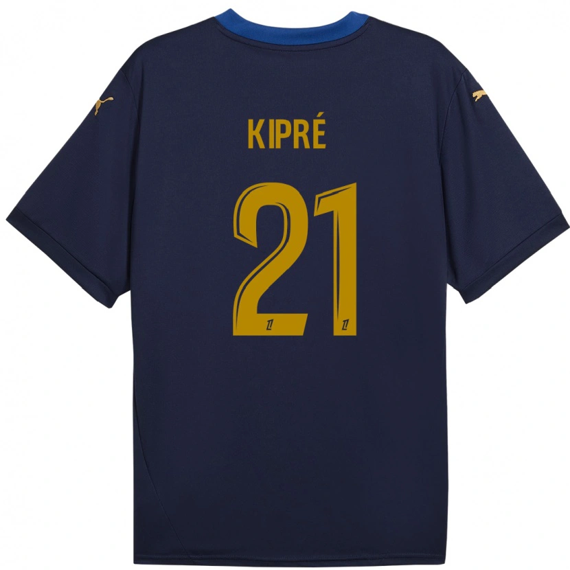 Danxen Dame Cédric Kipré #21 Marine Gull Bortetrøye Drakt Trøye 2024/25 Skjorter T-Skjorte