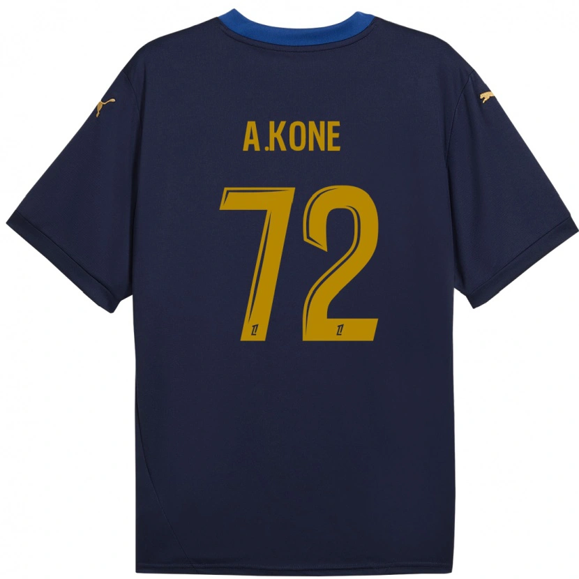 Danxen Dame Amadou Koné #72 Marine Gull Bortetrøye Drakt Trøye 2024/25 Skjorter T-Skjorte