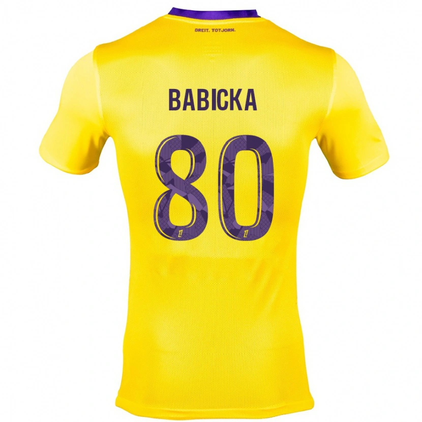 Danxen Dame Shavy Babicka #80 Gul Lilla Bortetrøye Drakt Trøye 2024/25 Skjorter T-Skjorte