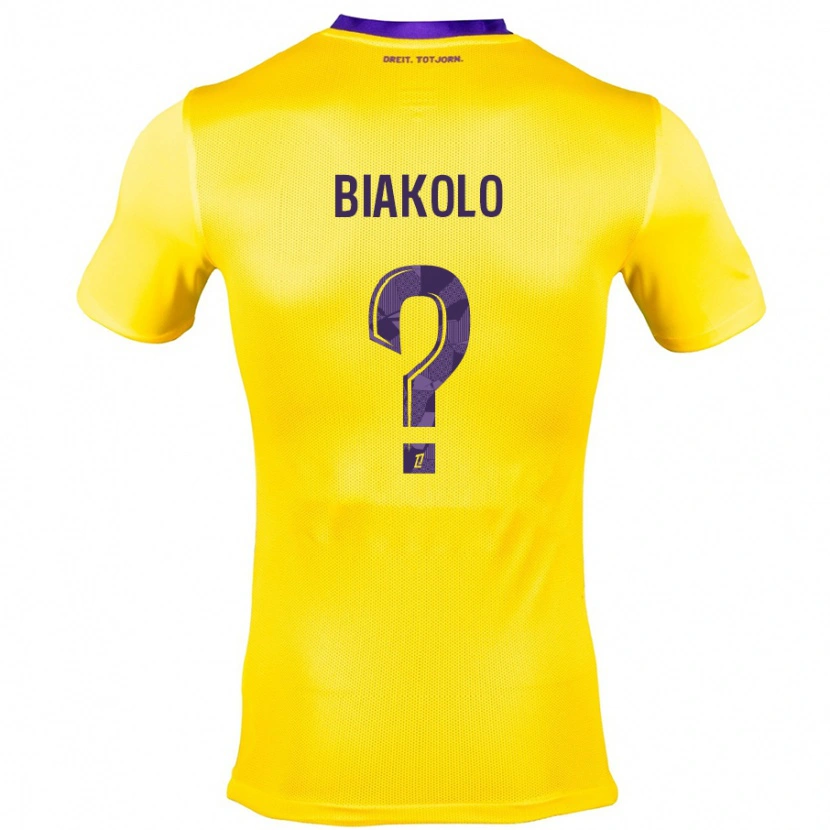 Danxen Dame Tony Biakolo #0 Gul Lilla Bortetrøye Drakt Trøye 2024/25 Skjorter T-Skjorte