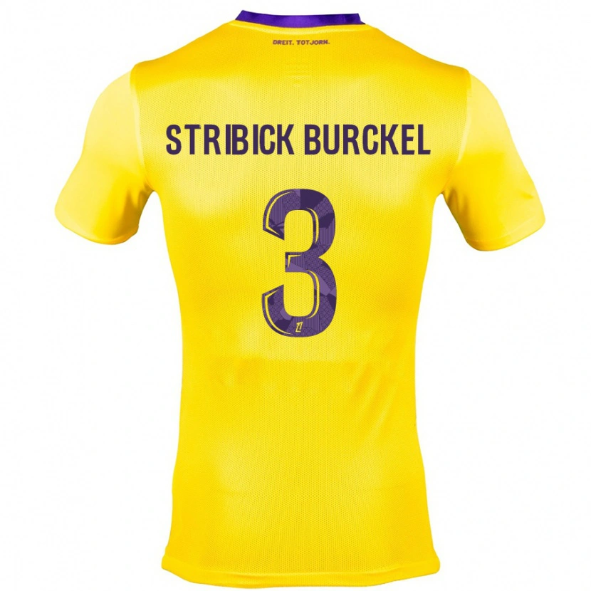 Danxen Dame Laetitia Stribick-Burckel #3 Gul Lilla Bortetrøye Drakt Trøye 2024/25 Skjorter T-Skjorte