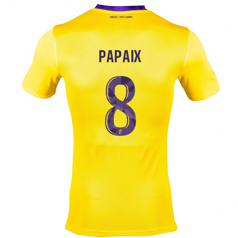 Danxen Dame Pauline Papaix #8 Gul Lilla Bortetrøye Drakt Trøye 2024/25 Skjorter T-Skjorte