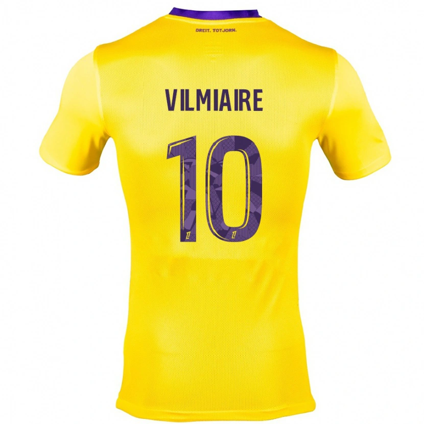 Danxen Dame Kelly Vilmiaire #10 Gul Lilla Bortetrøye Drakt Trøye 2024/25 Skjorter T-Skjorte