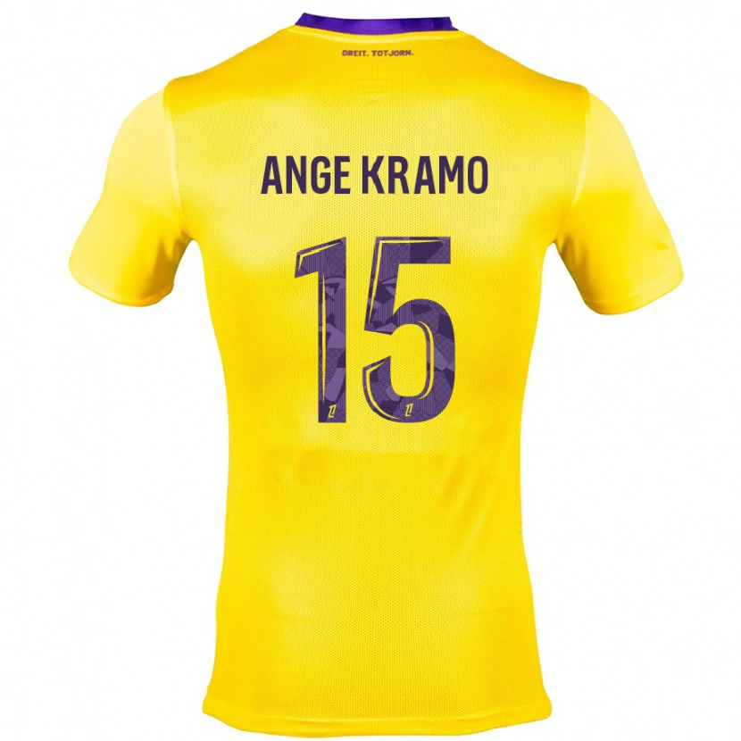 Danxen Dame Marie Ange Kramo #15 Gul Lilla Bortetrøye Drakt Trøye 2024/25 Skjorter T-Skjorte