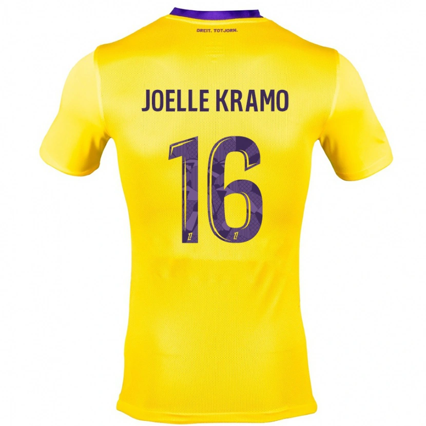 Danxen Dame Marie Joelle Kramo #16 Gul Lilla Bortetrøye Drakt Trøye 2024/25 Skjorter T-Skjorte