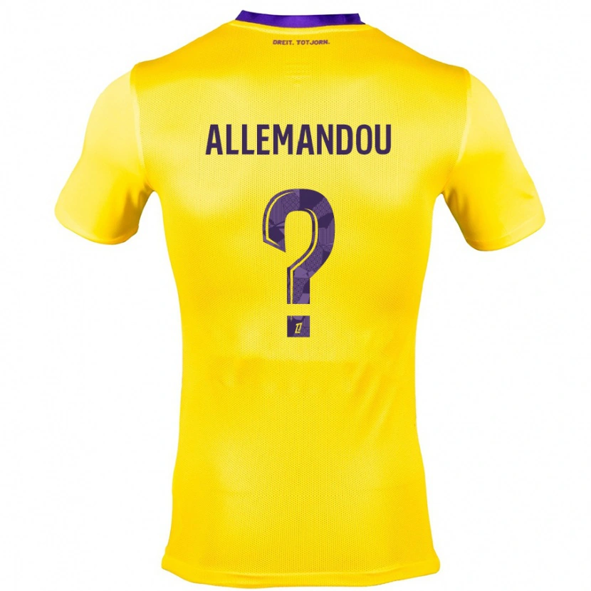 Danxen Dame Teddy Allemandou #0 Gul Lilla Bortetrøye Drakt Trøye 2024/25 Skjorter T-Skjorte