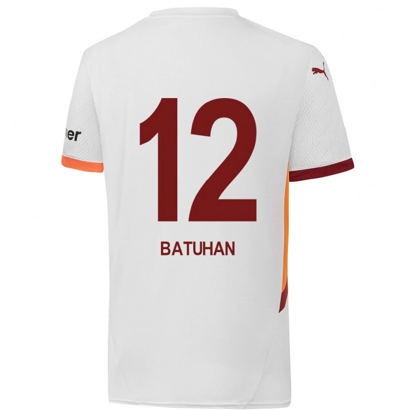 Danxen Dame Batuhan Şen #12 Hvit Gul Rød Bortetrøye Drakt Trøye 2024/25 Skjorter T-Skjorte