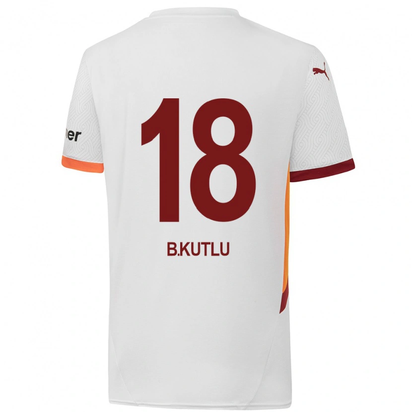 Danxen Dame Berkan Kutlu #18 Hvit Gul Rød Bortetrøye Drakt Trøye 2024/25 Skjorter T-Skjorte
