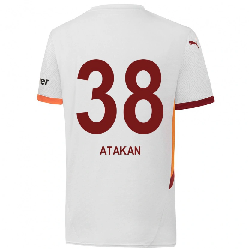 Danxen Dame Atakan Ordu #38 Hvit Gul Rød Bortetrøye Drakt Trøye 2024/25 Skjorter T-Skjorte