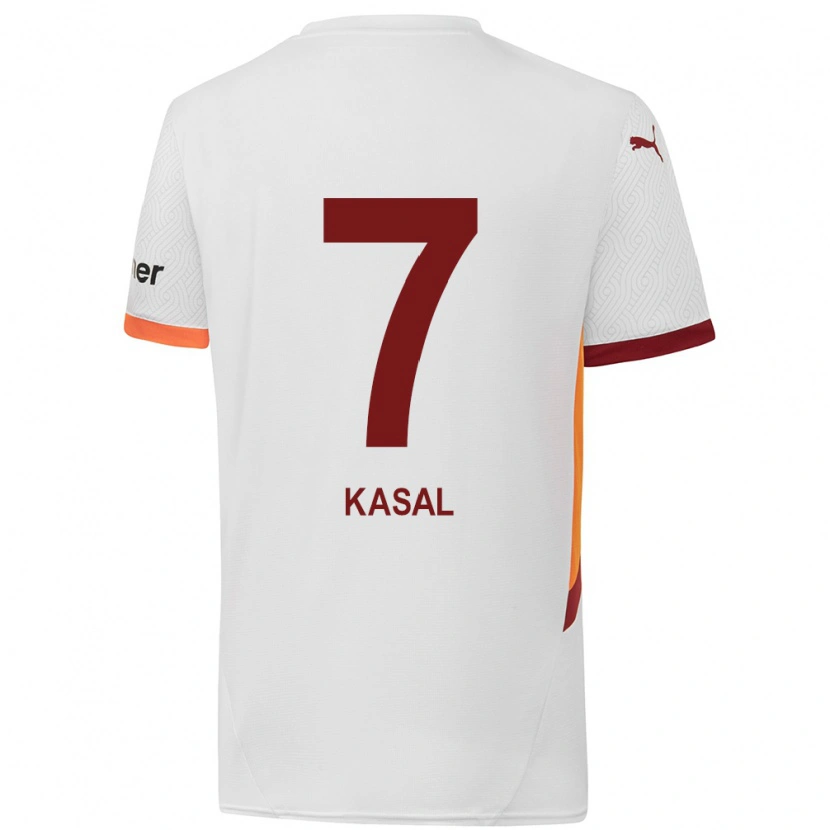 Danxen Dame Yasin Kasal #7 Hvit Gul Rød Bortetrøye Drakt Trøye 2024/25 Skjorter T-Skjorte