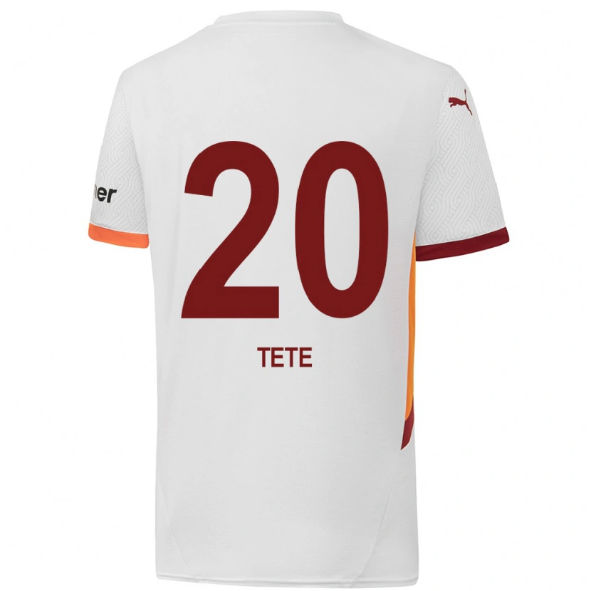 Danxen Dame Tetê #20 Hvit Gul Rød Bortetrøye Drakt Trøye 2024/25 Skjorter T-Skjorte