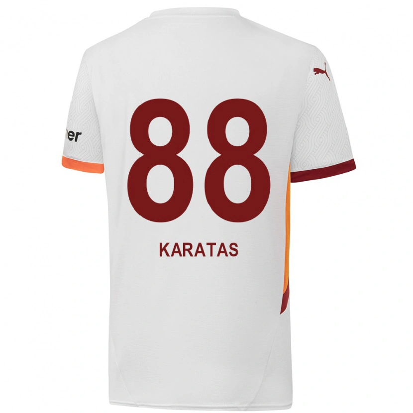 Danxen Dame Kazımcan Karataş #88 Hvit Gul Rød Bortetrøye Drakt Trøye 2024/25 Skjorter T-Skjorte