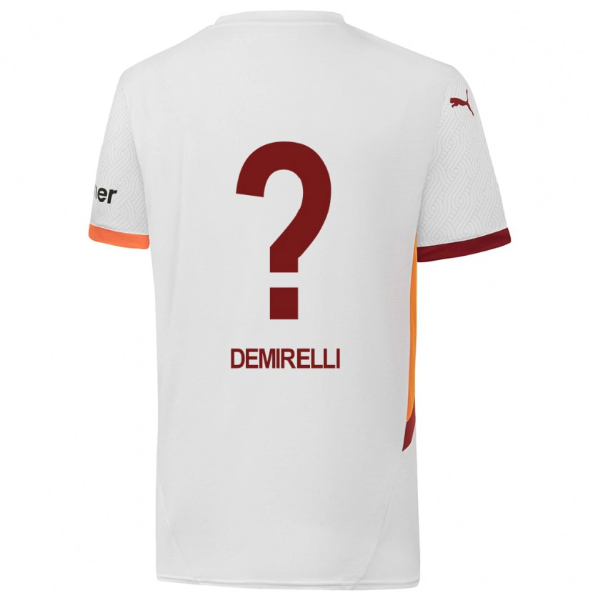 Danxen Dame Ahmet Demirelli #0 Hvit Gul Rød Bortetrøye Drakt Trøye 2024/25 Skjorter T-Skjorte