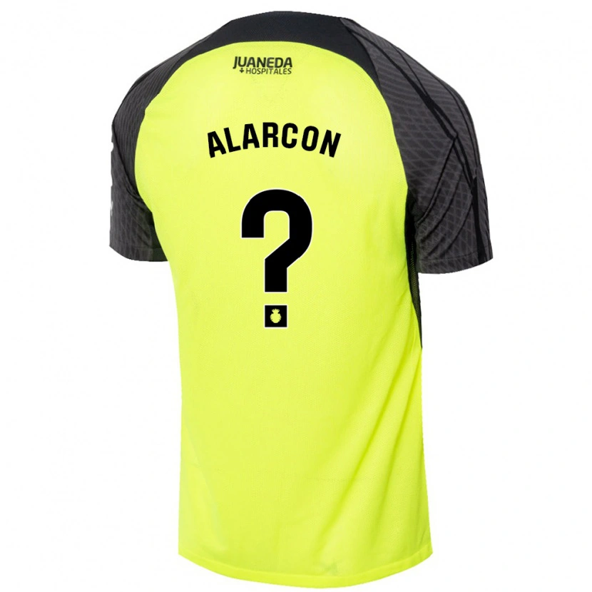 Danxen Dame Raúl Alarcón #0 Fluorescerende Grønn Svart Bortetrøye Drakt Trøye 2024/25 Skjorter T-Skjorte
