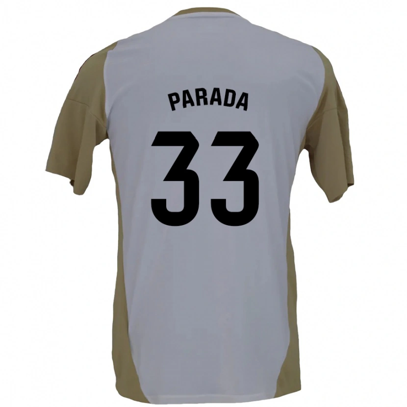 Danxen Dame Victor Parada #33 Brun Hvit Bortetrøye Drakt Trøye 2024/25 Skjorter T-Skjorte