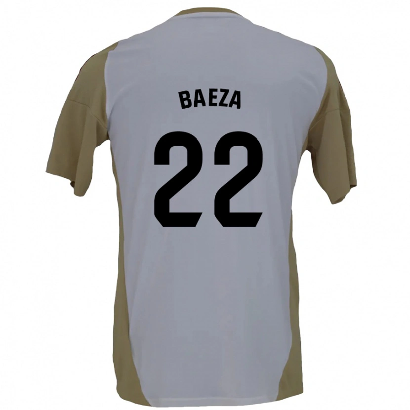 Danxen Dame Miguel Baeza #22 Brun Hvit Bortetrøye Drakt Trøye 2024/25 Skjorter T-Skjorte