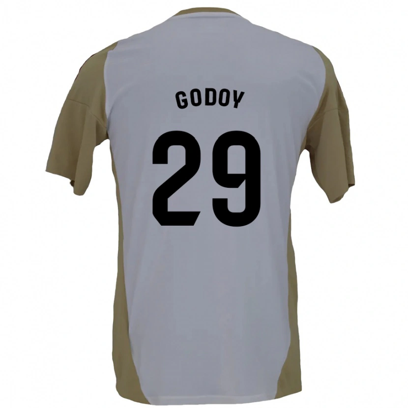 Danxen Dame Alan Godoy #29 Brun Hvit Bortetrøye Drakt Trøye 2024/25 Skjorter T-Skjorte